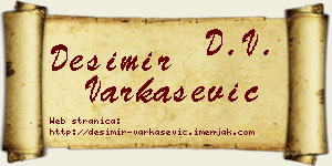 Desimir Varkašević vizit kartica